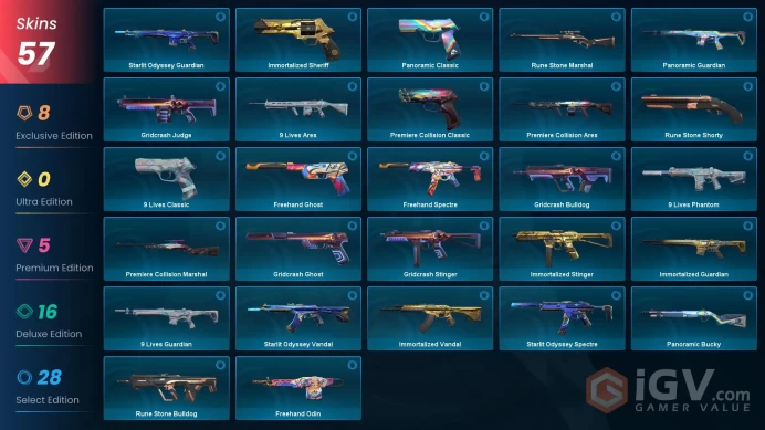 EU | 57 Skins | Silver 3 | 5 Knives | Level 130 | Kuronami no Yaiba | Prism Knife | Prelude to Chaos Vandal | 4 Battlepasses Purchase | Full Det