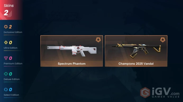 Na-Usa-Can | Champions 2025 Vandal | Spectrum Phantom | 2 Skins | Level 20 | Full Access