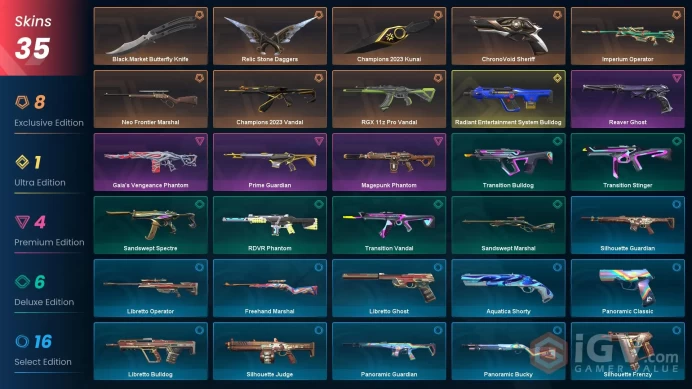 EU | 35 Skins | Level 67 |  Radiant Entertainment System Bulldog | Champions 2023 Bundle | Full Access | 2 Battlepasses Purchase | Full Details 