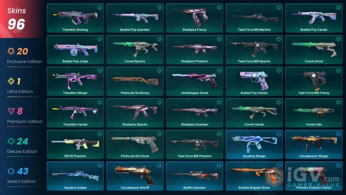 EU | 95 Skins | Battlepasses 6 | Champions 2022 Phantom | Champions 2023 Vandal | Champions 2024 Phantom | 
