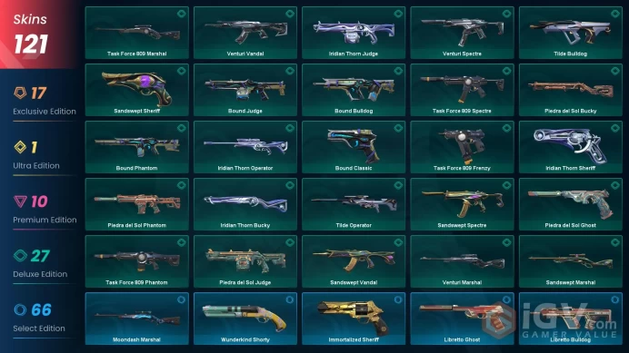 EU | 121 Skins | Level 214 | VCT LOCK//IN Misericórdia | Ion Bundle |Champions 2022 Bundle| Full Access | 7 Battlepasses Purchase