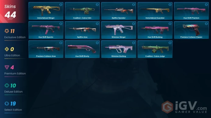 EU | 52 Skins | Level 52 | 6 Knives | RGX 11z Pro Blade| RGX 11z Pro Bundle |Reaver Vandal | Full Access| 3 Battlepasses Purchase | Full Details