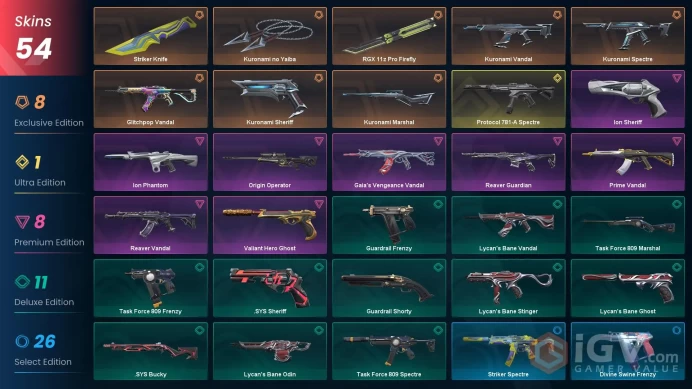 EU | 52 Skins | Level 50 | Protocol 781-A Spectre | Kuronami Bundle | RGX 11z Pro Firefly | Full Access| 4 Battlepasses Purchase | Full Details