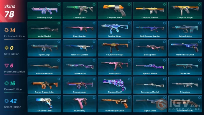 EU | 78 Skins | Level 74 | | knife 6 | Champions 2023 Bundle | Spectrum Phantom | Kuronami Sheriff | 7 Battlepasses |