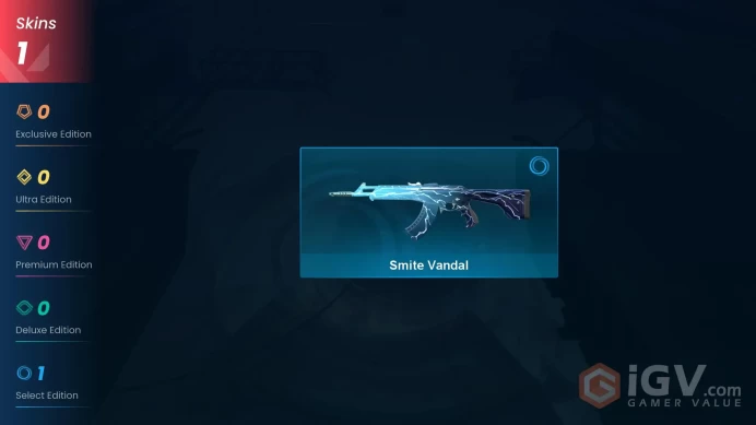 NA | 1 Skin | Platinum | Level 35 | Agents 8 | 26 Buddies | Smite Vandal | 