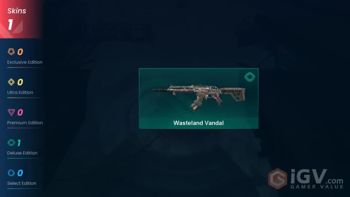 NA | 1 Skin | Bronze | Wasteland Vandal | Level 11 | Buddies 5 | Agent 2 |