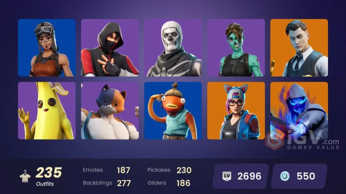 [PSN/XBOX/NIN/PC] 235 SKINS | OG STW | RENEGADE RAIDER | IKONIK | GOLD BRUTUS | GOLD MIDAS | WORLD CUP | CHAMPIONSHIP AURA | HAT - DARK | 