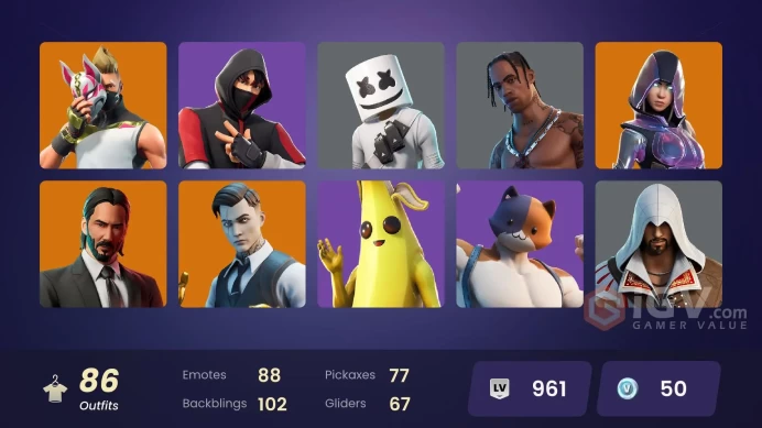 [PNS/XBOX/NIN/PC] 86 SKINS | OG STW | IKONIK | GLOW | TRAVIS SCOTT | ASTRO JACK | GOLD MIDAS | GOLD BRUTUS | ROGUE AGENT | STAGE 5 | 