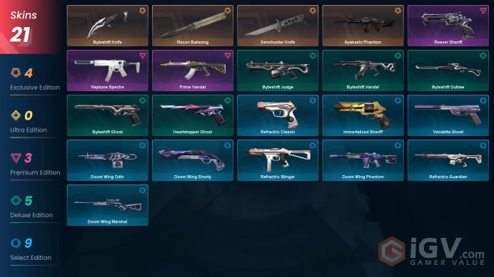 EU 20 skins 3 knifes | Recon Balisong | Xenohunter Knife | Byteshift Knife | Reaver Sheriff | Neptune Spectre | Prime Vandal | V0124