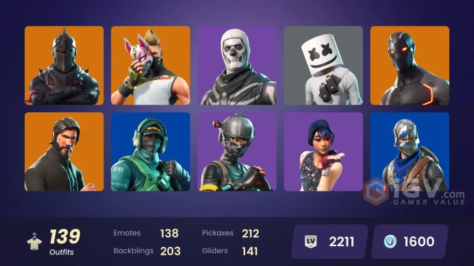 [PC/XBL] | 138 Skins | OG Skull Trooper | OG Raider's Revenge | ULTIMATE OG STW |  Black Knight | Sparkle Specialist | Royale Knight | 1600 VB