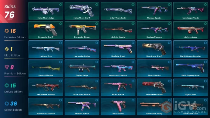EU [ 76 TOP SKINS + 7 KNIFE ] XEROFANG Knife + Phaseguard Ghost + Kuronami Sheriff + Ayakashi Phantom + Kuronami no Yaiba / full acces