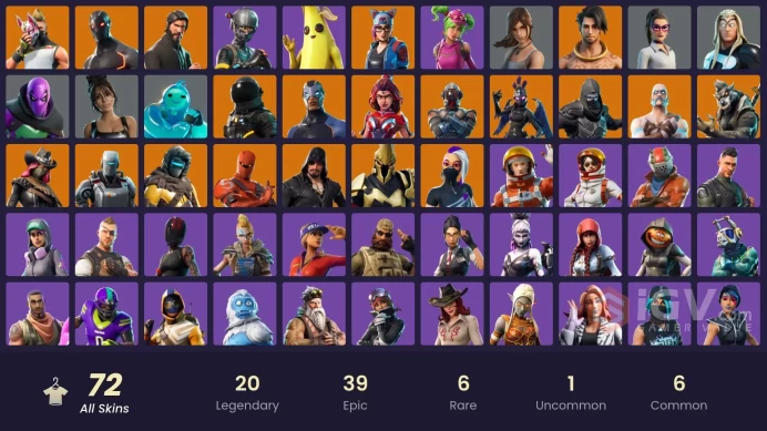 PC/PSN/Xbox/Nintendo 72 skins | The Reaper | Elite Agent | Blue Team Leader | Strong Guard | Dark Voyager | Calamity | Hybrid | Carbide | Cataly