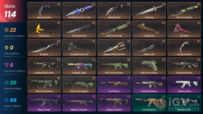 VALORANT EU WEST SERVER 114 SKİNS  (+15 KNİFE, CHAMPİONS 2021 VANDAL, MAGEPUNK PACKED, Xenohunter Kni)AUTO DELIVERY FULL ACCESS-LIFETIME WARRANT