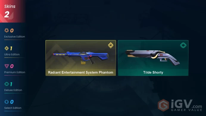 NA | 2 Skins | Silver 2 | Level 69 | VP Value 2975 | Radiant Entertainment System Phantom | Tilde Shorty | Buddies 48 | Full Details Below!