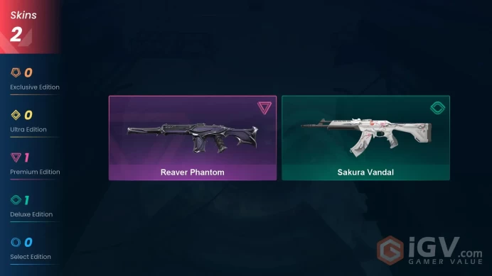 NA | 2 Skins| Gold | Reaver Phantom | Sakura Vandal | Agent 4 | Buddies 20 | Level 29 | Full Access | Instant Delivery | Full Details Below!