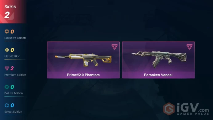 NA | 2 skins | Diamond 1 | Level 50 | VP Value: 3550 | Prime//2.0 Phantom | Forsaken Vandal | Buddies 41 | Full Access Instant Delivery | Full D