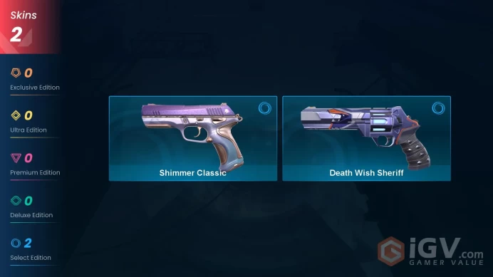 NA | 2 Skins | Gold | Shimmer Classic | Death Wish Sheriff | Level 60 | 6 Agents | Full Access | Instant Delivery | Full Details Below!
