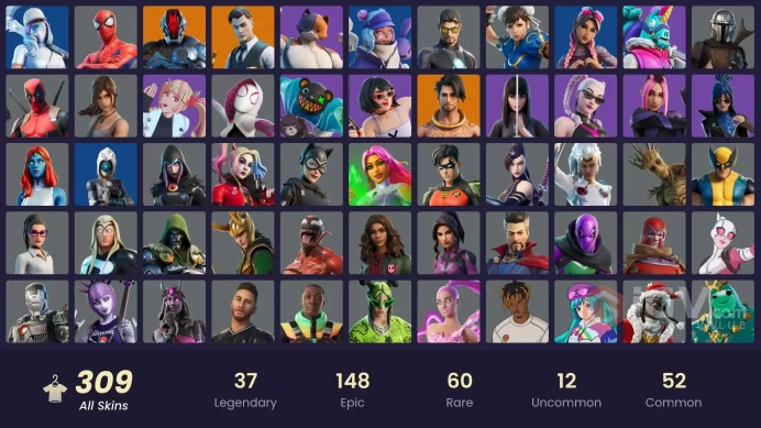 [PC/PSN/XBOX] 309 skins |NEW STW |  Gold Midas | Chun-Li | Renee | Sultura | FNCS Defender | Laugh it up | Pump me up | Verve | 0 VB