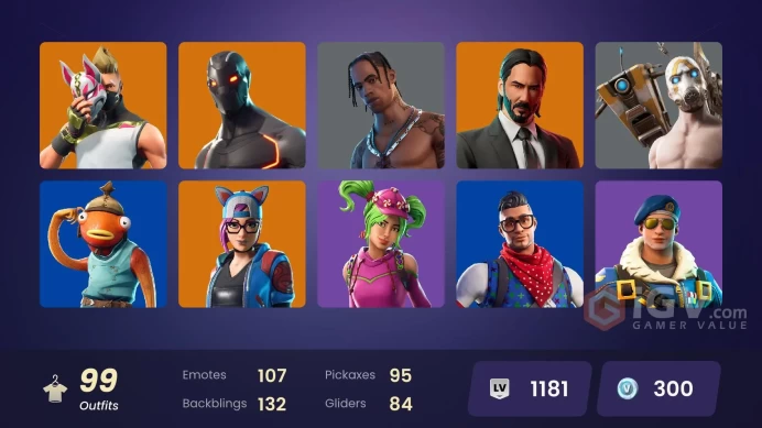 [PC/PSN/XBOX] 99 skins | ULTIMATE STW |  Travis Scott | Astro Jack | WORLD CUP | Clutch | Royale Bomber | Psycho Bandit | Shady Doggo | 300 VB