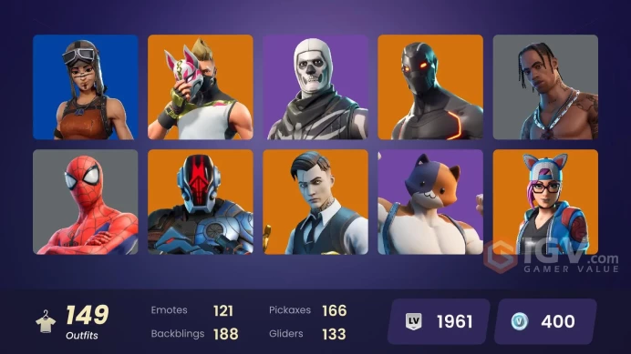 [PC/PSN/XBOX] 150 skins | DELUXE STW |  Travis Scott | Astro Jack | Take The L | Gold Midas | Tidy | Hot Marat | Orange Justice | 400 VB