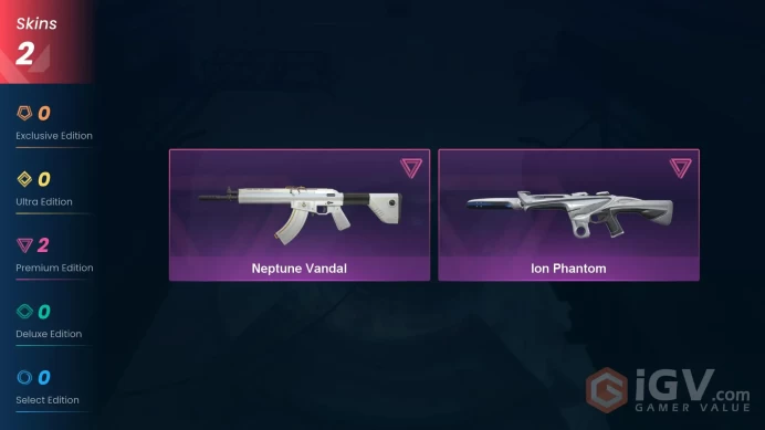 NA | 2 Skins | Platinum | Neptune Vandal | Ion Phantom | Agent 5 | Buddies 20 | Level 34 | Full Access | Instant Delivery | Full Details Below! 
