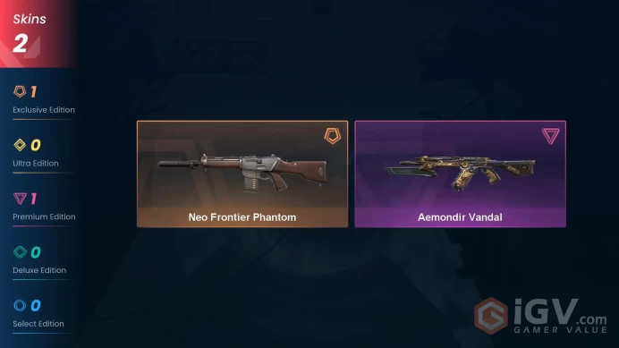 NA | 2 Skins | Platinum | Neo Frontier Phantom | Aemondir Vandal | Agent 6 | Buddies 19 | Level 28 | Full Access | Instant Delivery 
