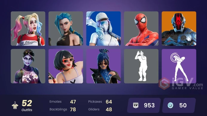 [ALL PLATFORMS]-41 SKIN- Arcane Jinx OG-Polarity-Harley Quinn-Dark Bomber-Harlowe-Orin-Haze-Mr. Dappermint-FULL ACCESS-