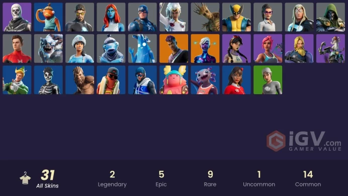 [ALL PLATFORMS]-31 Skin-Point Patroller-Skull Trooper-Spider-Man (No Way Home)-Tony Stark-Captain America-Wolverine-Axo-FULL ACCESS-