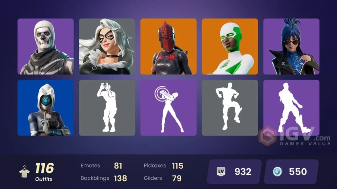 (PC PSN XBOX) 116 skins | Wild Card | Backlash | Spectra Knight | Omegarok | Red Knight | Nezumi | Kado Thorne | The Ageless | Gwenpool | Doom |