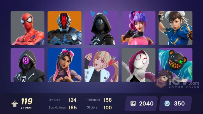 (PC PSN XBOX) 119 skins | Shady Doggo | Game Knight | Hangtime | Paradigm (Reality-659) | Twyn | The Imagined | Vegeta | The Foundation | The Or