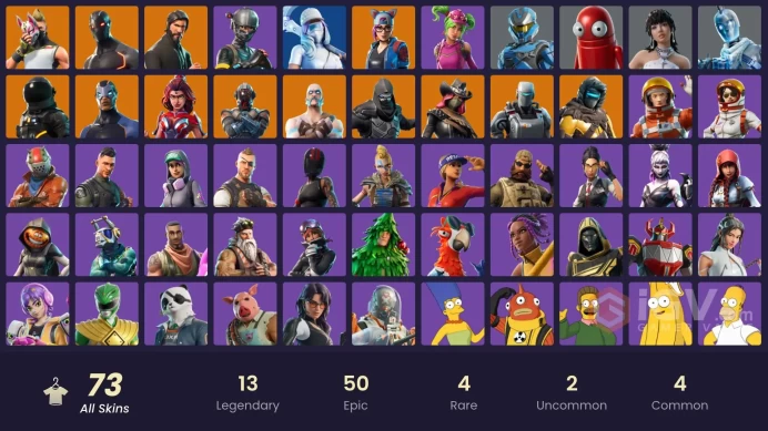 (PC XBOX) 72 skins | The Reaper | Elite Agent | Ragnarok | The Visitor | Enforcer | Dark Voyager | Omega | A.I.M. | Calamity | Drift | Zenith | 