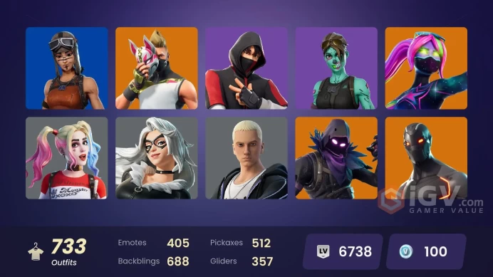 [PC/PSN/XBL] | 733 Skins | IKONIK | Glow | Travis Scott | Astro Jack | Explorer Emilie | 100 VB
