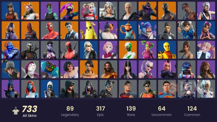 [PC/PSN/XBL] | 733 Skins | IKONIK | Glow | Travis Scott | Astro Jack | Explorer Emilie | 100 VB