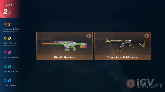 Na-Usa-Can | Champions 2025 Vandal | Blast x Phantom | 2 Skins | Level 20 | Full Access