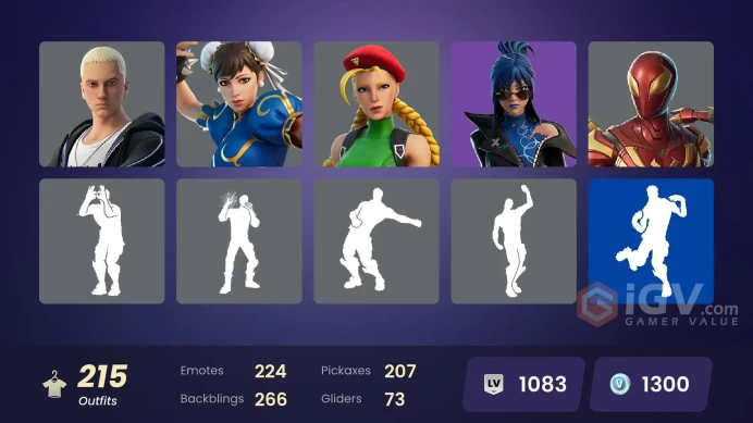 (PC PSN XBOX) 215 skins | Shady Doggo | Game Knight | Fashion Banshee | Unchained Ramirez | Lina Scorch | Subzero Cryptic | All Might | Peter Gr