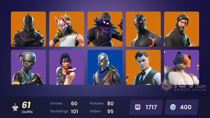 (PC PSN XBOX) 61 skins | OG STW | Black Knight | Sparkle Specialist | The Reaper | Blue Squire | Royale Knight | Elite Agent | Gold Midas | Gold