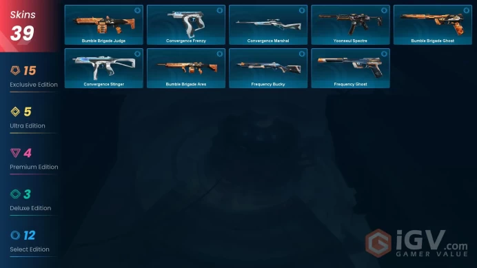 EU - LVL 26 - Unranked - 5 Knives - 39 Skins (~61,800 VP) - Evori Dreamwings Vandal, Neptune Anchor, Champions 2024 Blade, RGX 11z Pro Karambit