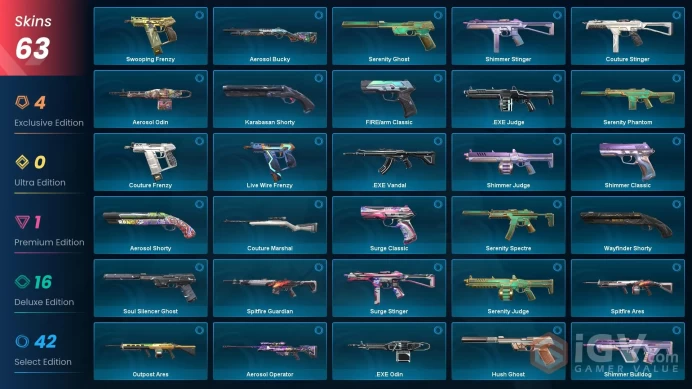 EU - LVL 154 - Unranked - 2 Knives - 63 Skins(~ 7,400 VP) Prelude to Chaos Vandal, Glitchpop Phantom, Ruin Dagger, Prime Vandal