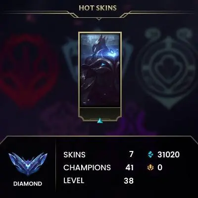 EUW / S16 DIAMOND IV (49LP) / 41 CHAMPS / 7 SKINS / 27W/24L / 50%+WR / HONOR 5 / CHANGEABLE EMAIL / 5 MIN. 24/7 DELIVERY #L1/100626O14