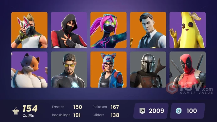[PC] 154 skins | OG STW | IKONIK | Gold Midas | Tart Tycoon | Andre | Trilogy | Prodigy | Point Patroller | Carbon Commando | Renee | 100 VB