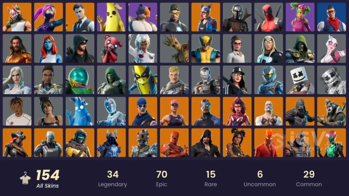 [PC] 154 skins | OG STW | IKONIK | Gold Midas | Tart Tycoon | Andre | Trilogy | Prodigy | Point Patroller | Carbon Commando | Renee | 100 VB