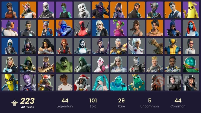 [PC/PSN/XBOX/NIN] 223 skins | OG STW  | IKONIK | The Reaper | Glow | Renegade Raider|  Elite Agent | Gold Midas | Tart Tycoon | Merry mint axe