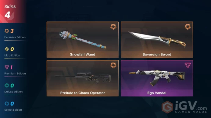 NA | Skins 4 | Gold 2 | Level 36 | Buddies 25 | Sovereign Sword | Prelude to Chaos Operator | Prelude to Chaos Operator | Full Details Below!