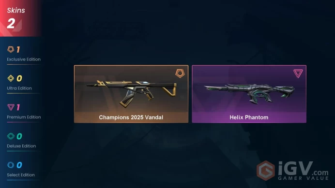Na-Usa-Can | Champions 2025 Vandal | Helix Phantom | 2 Skins | Level 20 | Full Access
