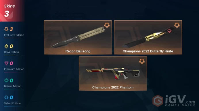 NA | 3 Skins| Bronze | Champions 2022 Bundle | Recon Balisong | Agent 7 | level 39 | Full Access | Instant Delivery| Full Details Below!