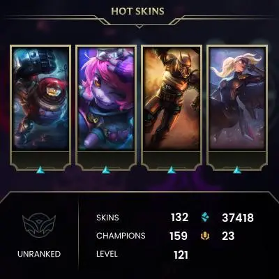 League Account: 132 Skins | Full Access | Instant Delivery!
