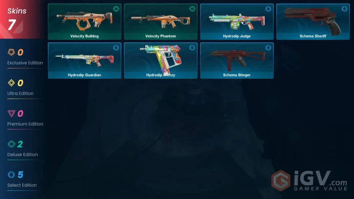 NA | 7 skins| Diamond 1 | Level 35 | VP Value: 1000 | Hydrodip Frenzy | Hydrodip Guardian | 1 Battlepasses Purchase| Buddies 33 | Full Details B