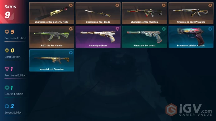NA | 9 skins | Diamond 1 | Level 33 | Champions 2022 Bundle | Champions 2024 Bundle | 1 Battlepasses Purchase | Buddies 25 |