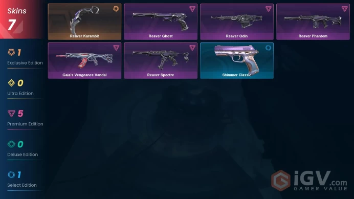 NA | 7 skins | Level 41 | Diamond 1 | Gaia's Vengeance Vandal | Reaver Bundle | Buddies 32 | Full Access | Instant Delivery | Full Details Below