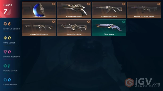 NA | 7 Skins | Silver | VP Value 15225 | ChronoVoid Bundle | Prelude to Chaos Vandal | Level 26 | 18 Agents | Full Access | Full Details Below!